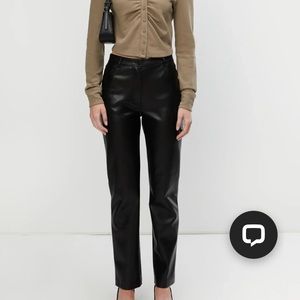 Oak and Fort - Faux leather slim fit size 8